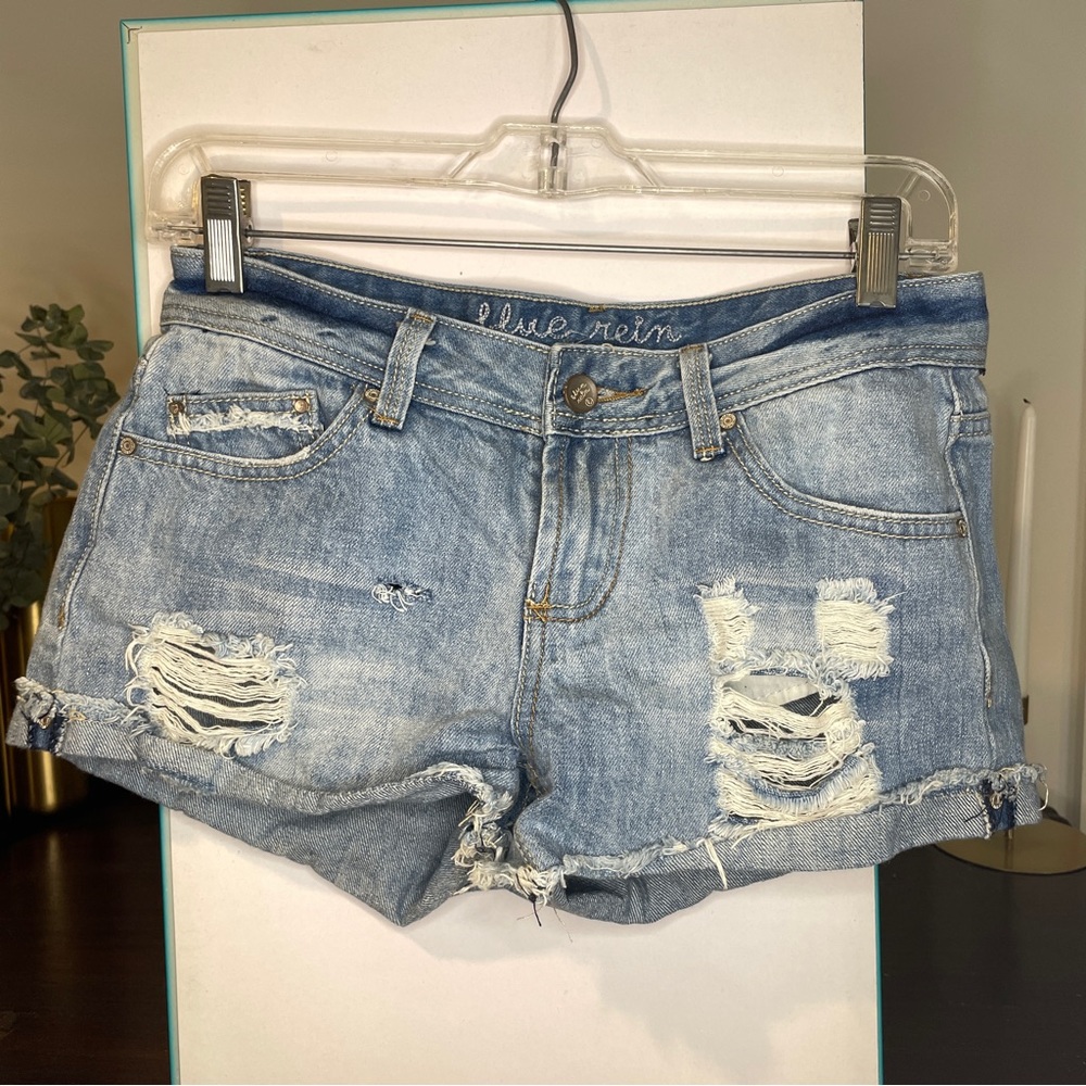 size 3 denim ripped shorts